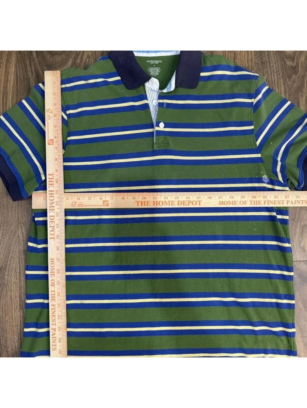 🌿 Vintage SaddleBred Striped Polo | Preppy Y2K Rugby Grandpa Core 🌿